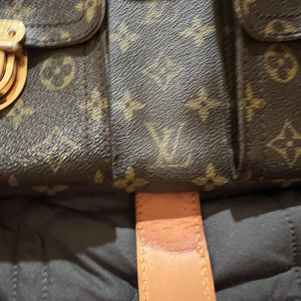 Louis Vuitton Monogram Satchel with Gold Accents - Picture 6 of 13